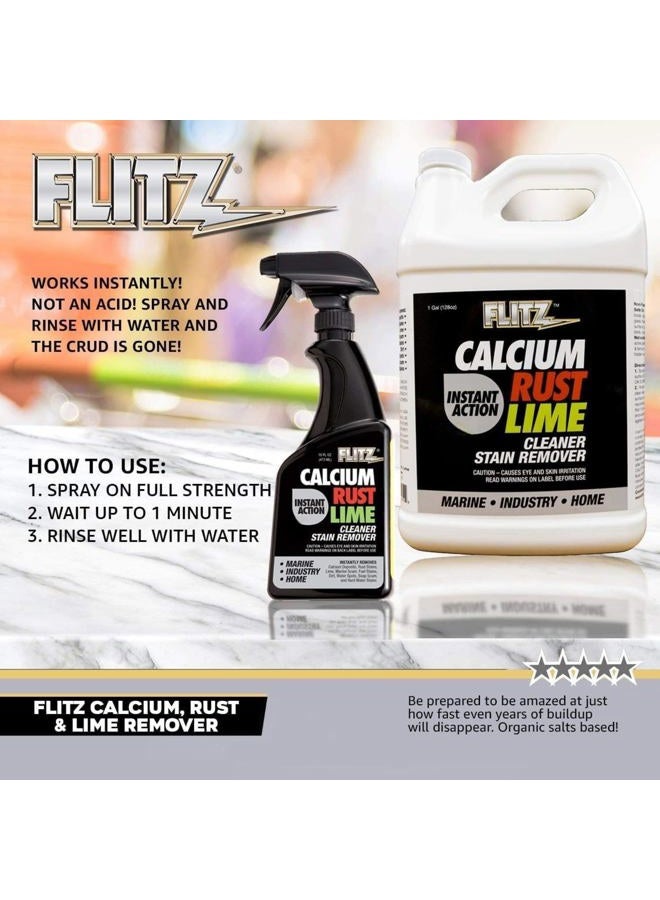 Flitz Calcium, Rust, & Lime Remover - 16oz Bottle of USA-Made Limescale Remover for Toilets, Showers, and More - Powerful Spray that Instantly Eliminates Tarnish, Grease, and Other Grime (3 Pack) - Image 4