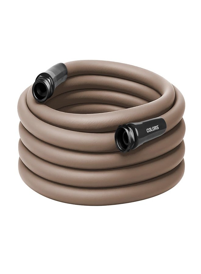 خرطوم حديقة Flexzilla Colors™ ذو قبضة قياسية 5/8 بوصة × 50 قدمًا، وصلات GHT من 3/4 بوصة إلى 11 1/2، نشارة بنية - Image 1