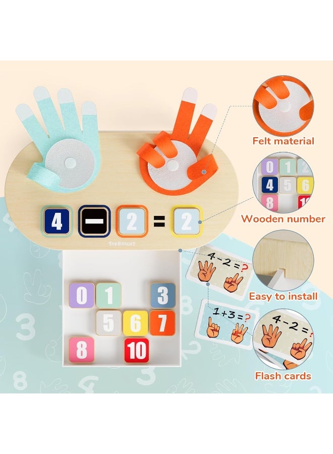 Montessori Math Learning Toy for 3 Years Old Children - Finger Counting Game for Learning Numbers, Educational Numberblocks Toys for 3 4 5 Years Old Boys Girls Gifts - Image 4