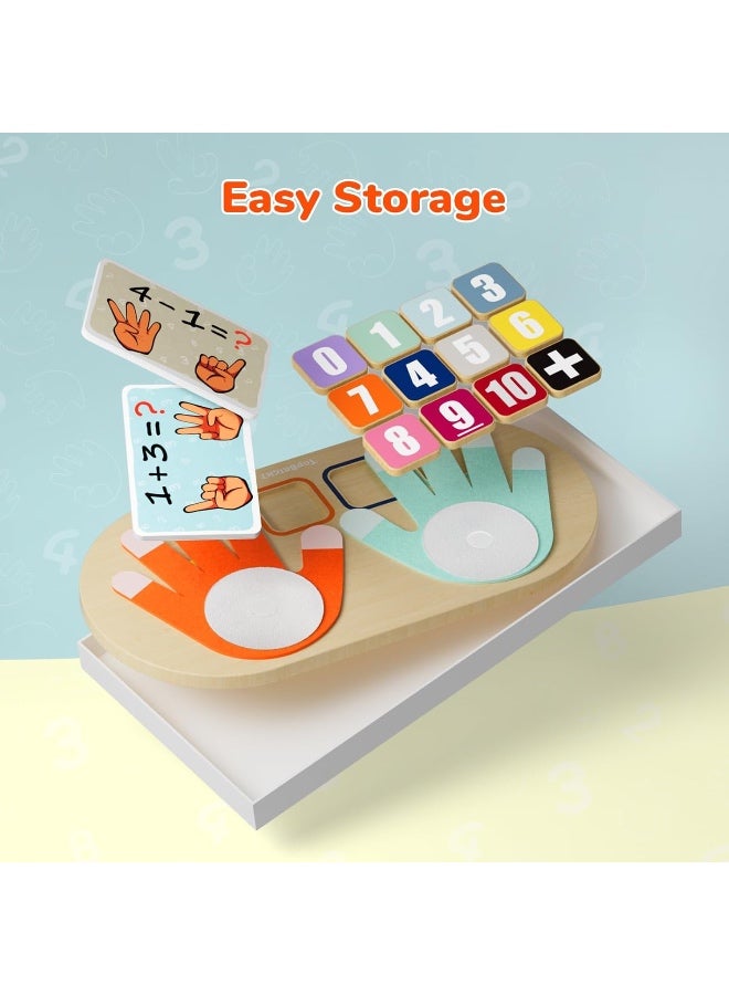 Montessori Math Learning Toy for 3 Years Old Children - Finger Counting Game for Learning Numbers, Educational Numberblocks Toys for 3 4 5 Years Old Boys Girls Gifts - Image 5