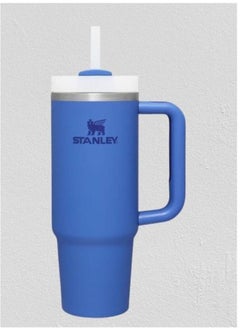 Quencher H2.0 FlowState 30oz Stainless Steel Tumbler with Lid and Straw - Vacuum Insulated for Water, Iced Tea, Coffee, Smoothies, and More, Iris – Stylish, Durable, Leak-Proof Hydration for Home, Office, or On-the-Go