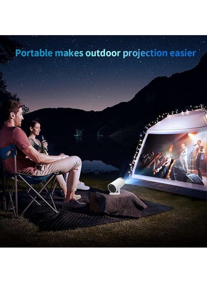Projector, Smart Projector Portable Projector 4K/200 Projector With Wifi And Bluetooth Auto Keystone Correction Flip Android Round Design Movie Projector  - Image 4