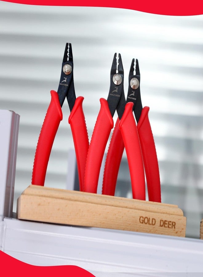 GOLD DEER Wood Pliers Block with 12 Holes Wooden Plier Organizer Hardwood Plier Racks Pliers Holder Pliers Storage Rack Jewelry Tool Organizer Jewelry Making Organizers and Storage - Image 5
