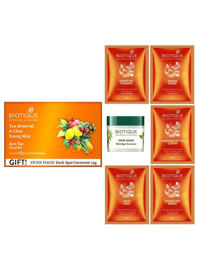 Biotique Tan Removal Clear Young Skin Facial Kit (Free With Swiss Magic Dark Spot Corrector)  - Image 3