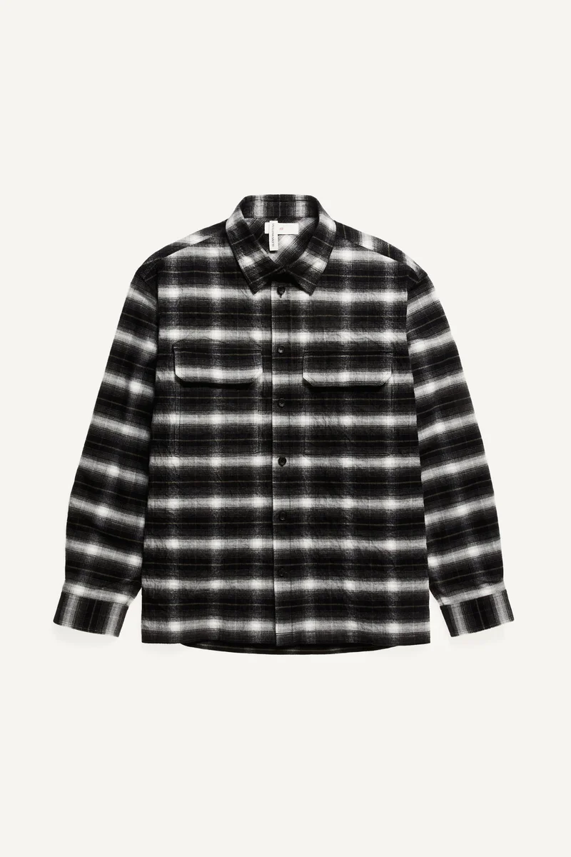 H&M  Foiled flannel overshirt for Men | Best Price UAE