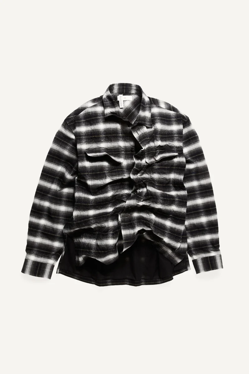 H&M  Foiled flannel overshirt for Men | Best Price UAE