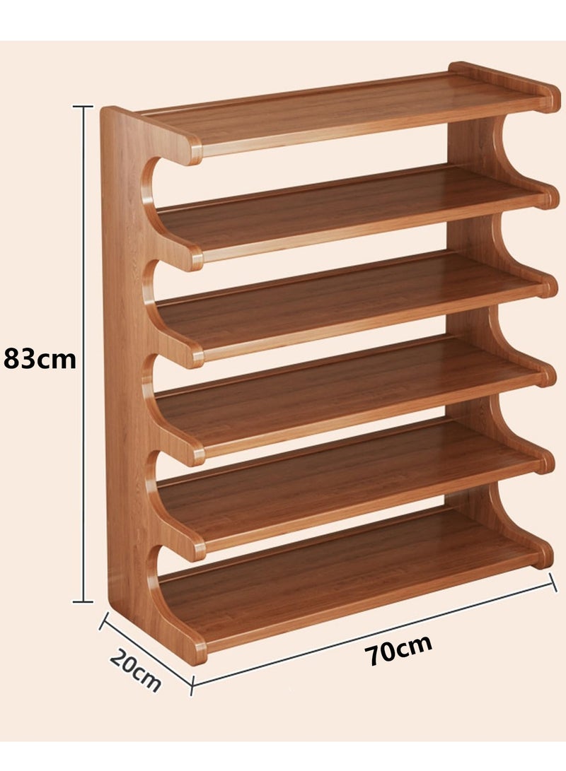 XiuWoo 6-Tier 70cm Modern Space Saving Multifunction Shoe Rack Organizer , Space Saving, Easy to Assemble, Floor Mounting, for Dormitories, Apartments, Entrance Areas, Closet, Home Storage, Utility Racks - Image 2