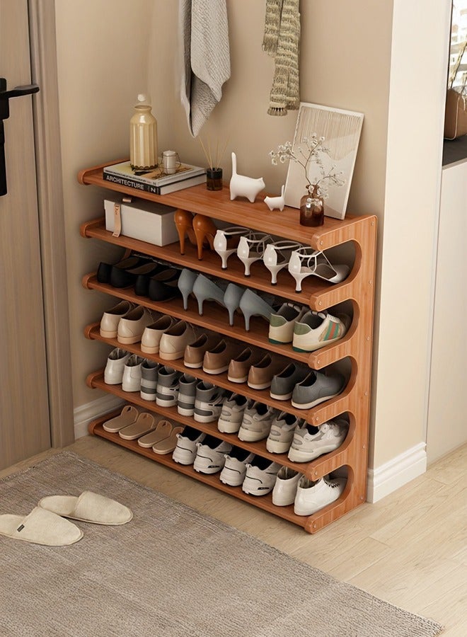 XiuWoo 6-Tier 70cm Modern Space Saving Multifunction Shoe Rack Organizer , Space Saving, Easy to Assemble, Floor Mounting, for Dormitories, Apartments, Entrance Areas, Closet, Home Storage, Utility Racks - Image 1