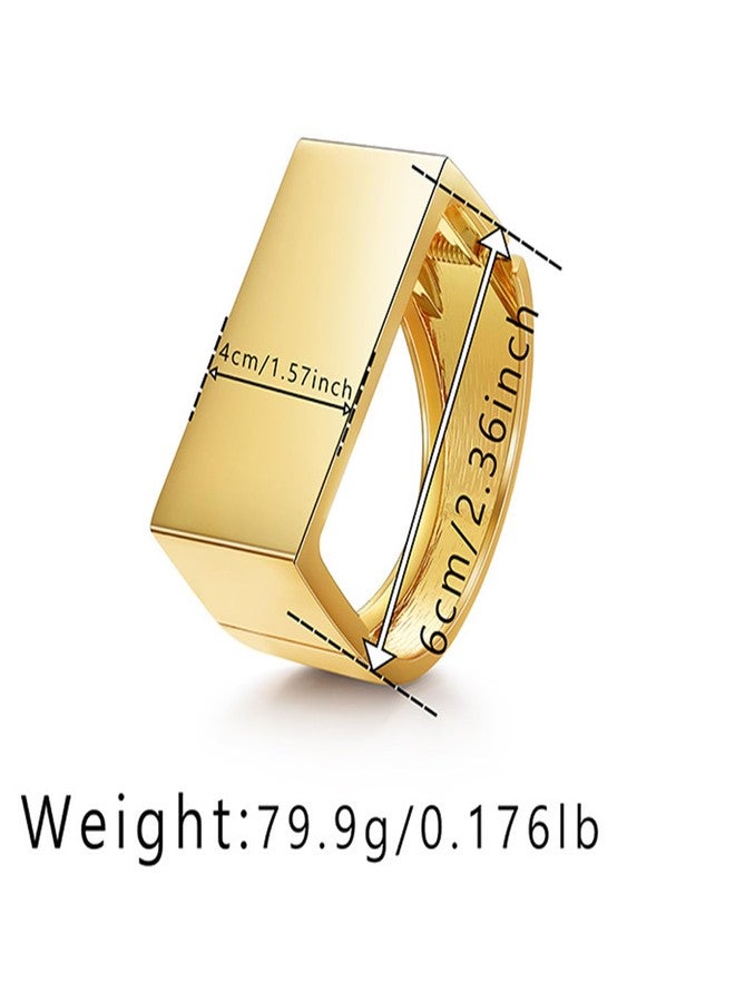 أساور YBMYCM عريضة مطلية بالذهب للنساء، أساور مفتوحة مرصعة بأحجار الراين اللامعة، أساور معصم للنساء كهدية - Image 4