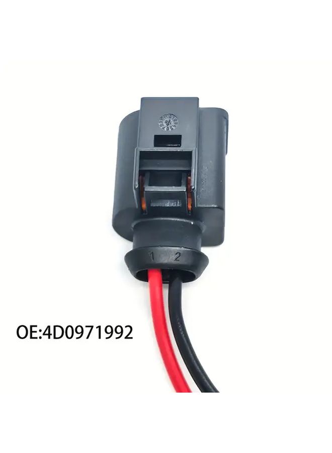 2 Pin Fuel Injector Electrical Connector Plug 1 Pack Replaces 4D0971992 - Image 4