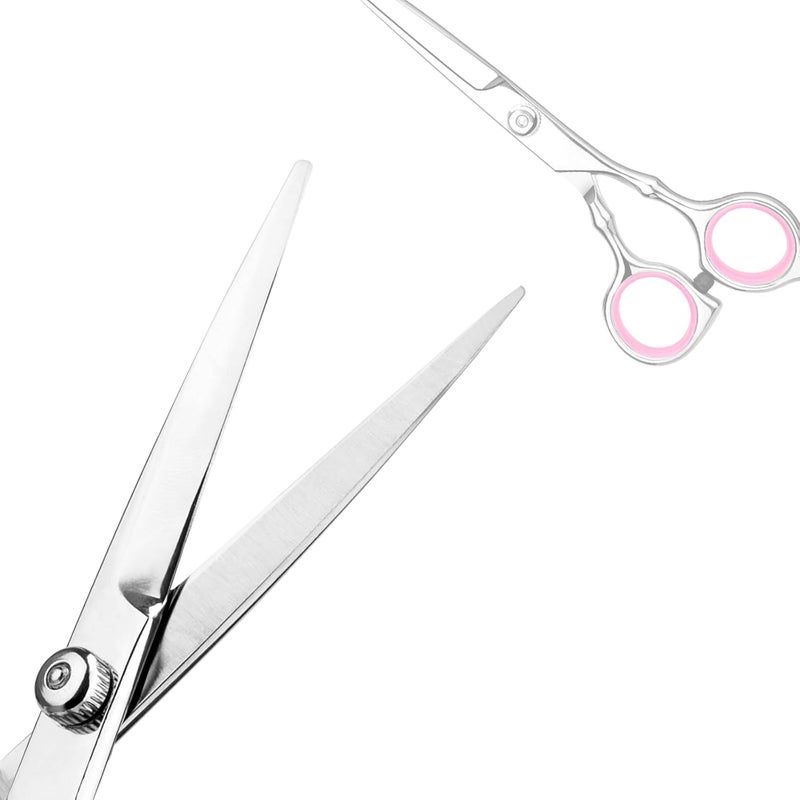 Himart Professional Home Hair Cutting Kit - Quality Home Haircutting Scissors Barber/Salon/Home Thinning Shears Kit with Comb and Case for Men and Women (Pink) - Image 4