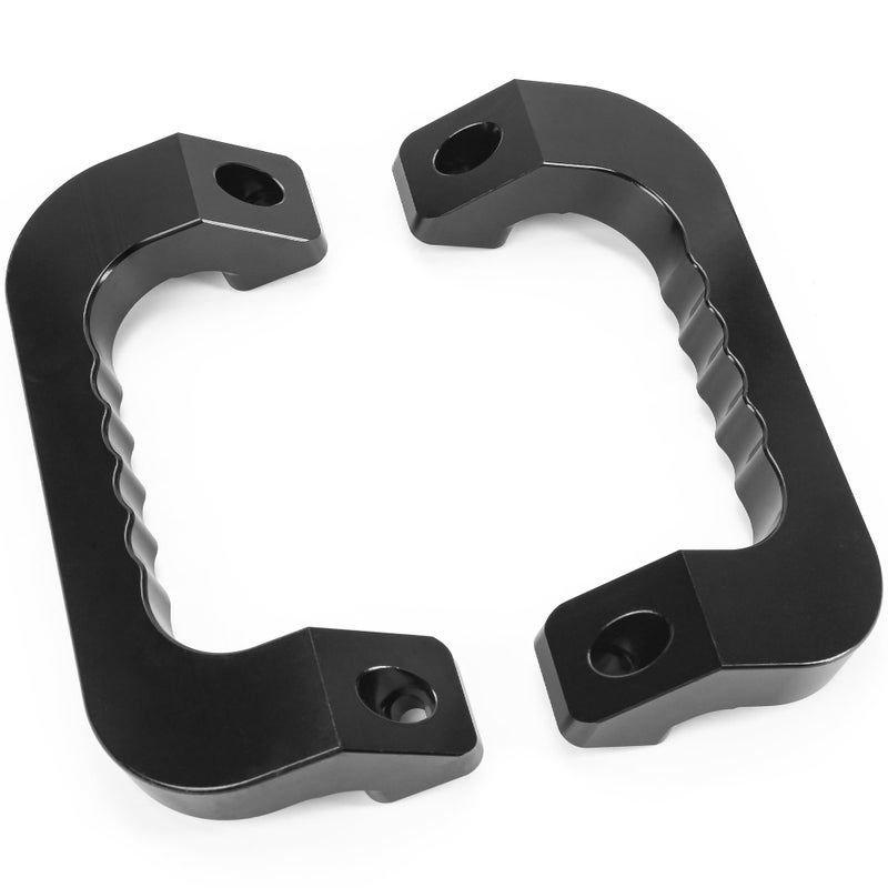 KH866 Interior Grab Handle Car Grip - 2 Pack Assist Replacement Passenger Roof Sturdy Billet Handles Heavy Duty Premium Ideal for Camper Trailer RV Handrail Safety Aluminium Alloy Enclosed Door Bar, Black - Image 5