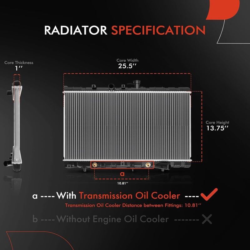 A-Premium Engine Coolant Radiator for Kia Rio 2001-2002 - Image 2