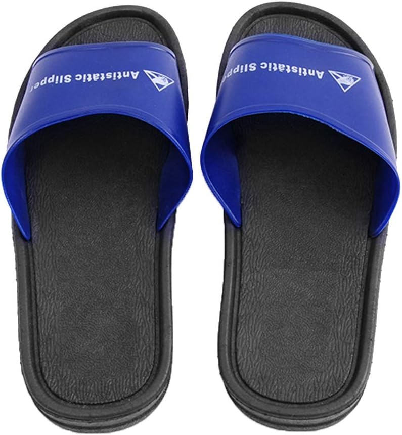 كلاراكو نعال مضادة للكهرباء الساكنة، أحذية عمل للجنسين مقاومة للغبار ومضادة للانزلاق، مصنوعة من مادة البولي فينيل كلوريد، نعال عمل للتأمين العمالي لمصانع الإلكترونيات وورش العمل - Image 1