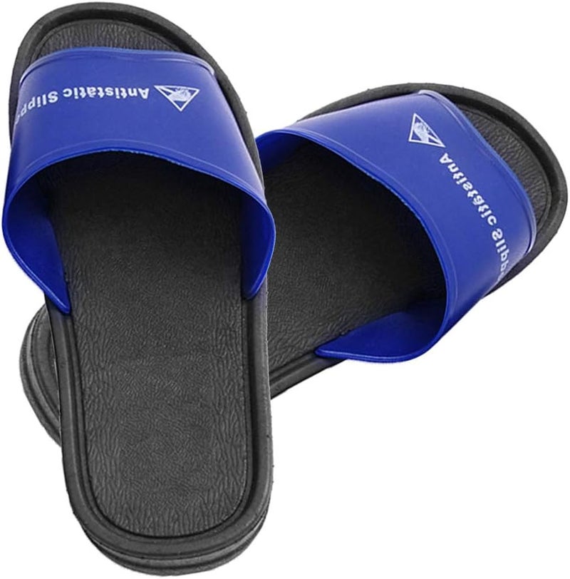 كلاراكو نعال مضادة للكهرباء الساكنة، أحذية عمل للجنسين مقاومة للغبار ومضادة للانزلاق، مصنوعة من مادة البولي فينيل كلوريد، نعال عمل للتأمين العمالي لمصانع الإلكترونيات وورش العمل - Image 3