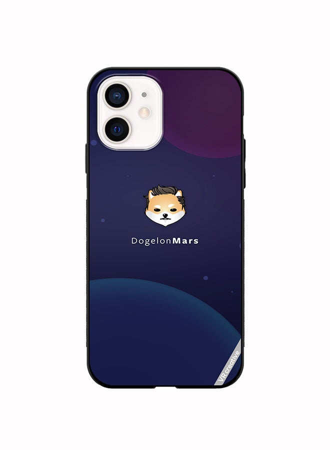 VR CREATIVE Protective Case Cover For Apple iPhone 12 mini Dogeleon Mars Design Multicolour - Image 1