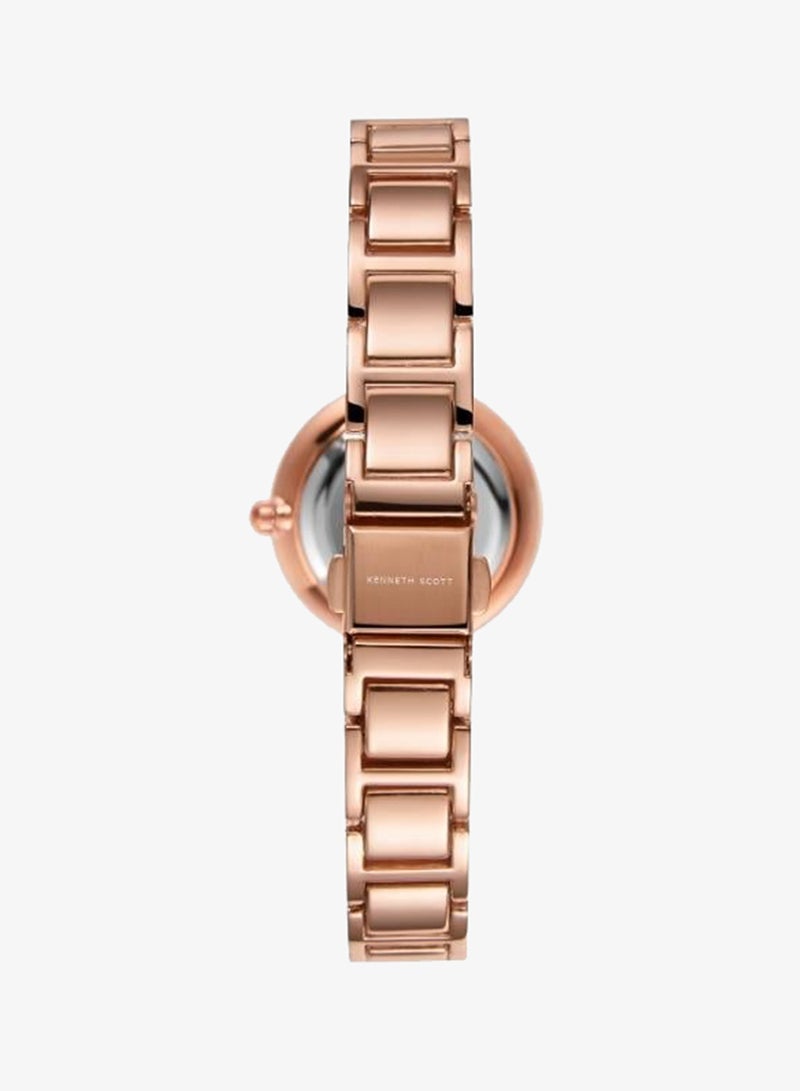 KENNETH SCOTT Women's Alloy+Ceramic Analog Watch K22531-KCBB - 30 mm - Image 3