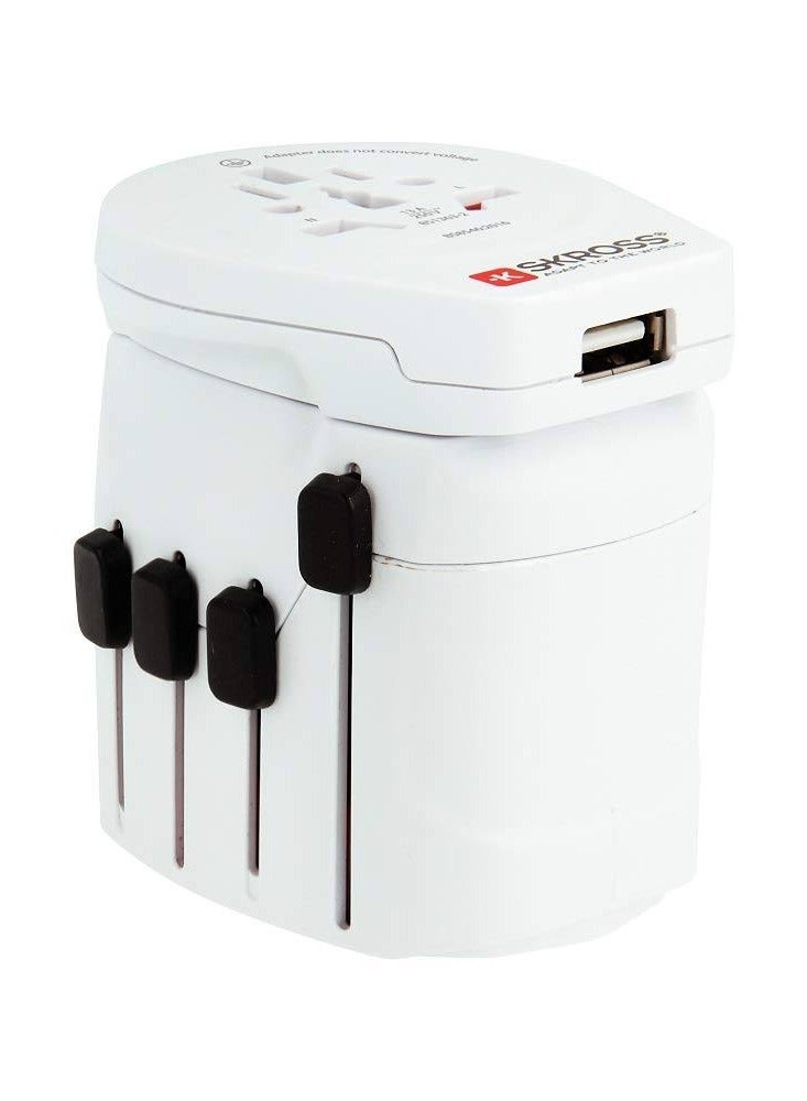 Skross Pro 3-Pole Travel Adapter With Slide System - Image 1