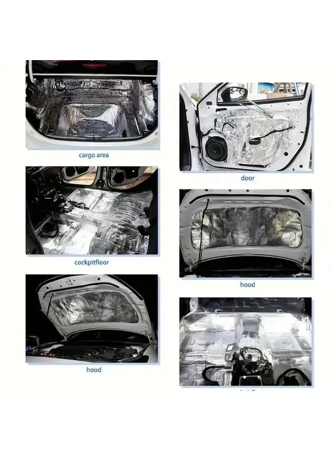 Self-Adhesive Rubber Foam Soundproofing Silvery 0.79 Inch Thick Easy Cut - Image 1