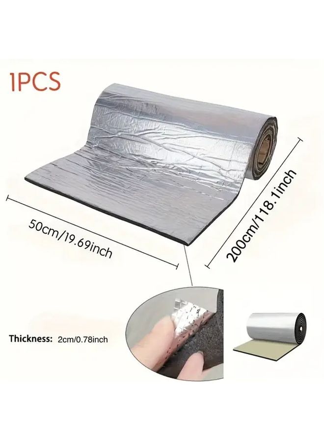 Self-Adhesive Rubber Foam Soundproofing Silvery 0.79 Inch Thick Easy Cut - Image 5
