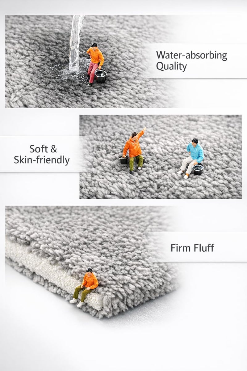 PIHARVA Foam Carpet Mats Interlocking Foam Carpet Mats | Velvet Fluffy Puzzle Floor Tiles | Non-Slip EVA Play Mat for Home, Bedroom, Living Room, Kids Playroom, Nursery, Crawling Area (6 PC) - Image 3