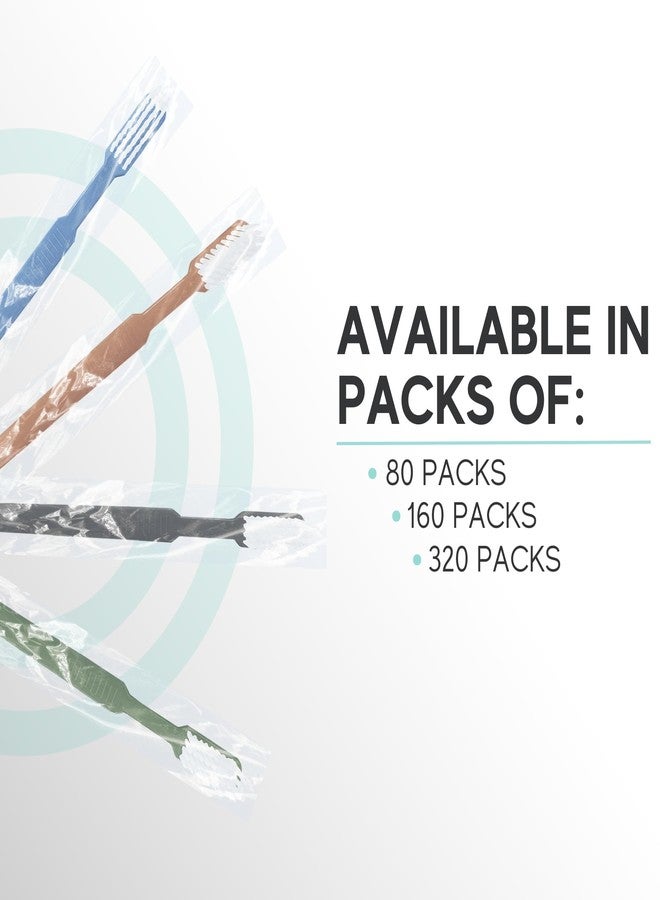 Avistar 40 Prepasted Disposable Toothbrushes Individually Wrapped - Single Use Pre Pasted Disposable Toothbrushes with Toothpaste Built In - Waterless Toothbrush for Travel, Airbnb Guests, Hotel, & Camping - Image 2