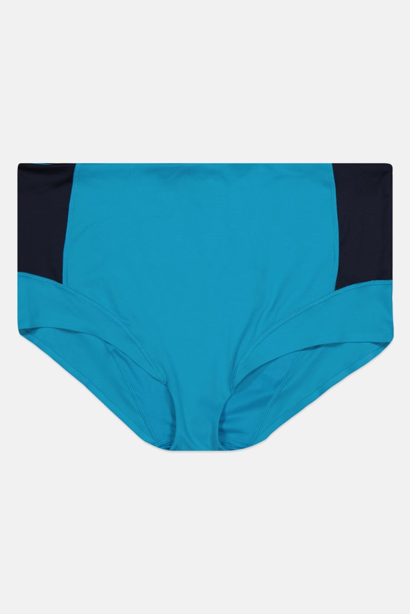 Adidas Women High Rise Bikini Bottom, Blue  - Image 2