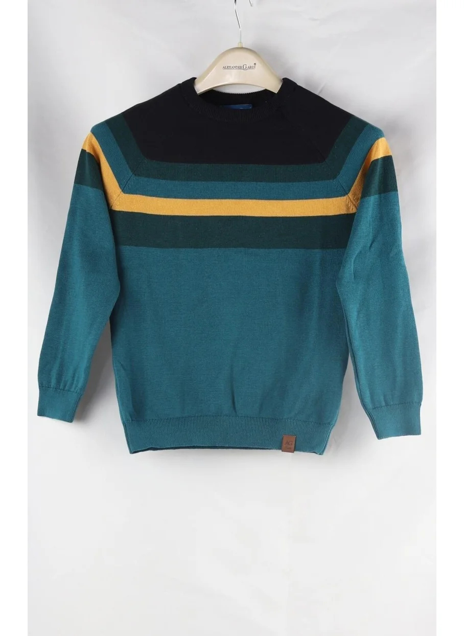 Alexander Gardi Colour Block Cotton Kids Sweater (C23-7106)