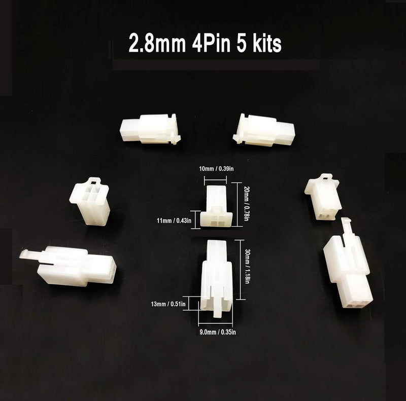 SAMDO 400Pcs 2.8mm 2 3 4 6 9 Pin Automotive Electrical Wire Connector Male Female Socket Plug Header Crimp Wire Terminals Kit for Boat, Car, Motorcycle - Image 4