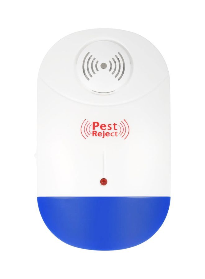 NIBEMINENT Electronic Ultrasonic Pest Repeller White/Red/Blue 18.5x6.2x13.5centimeter - Image 1