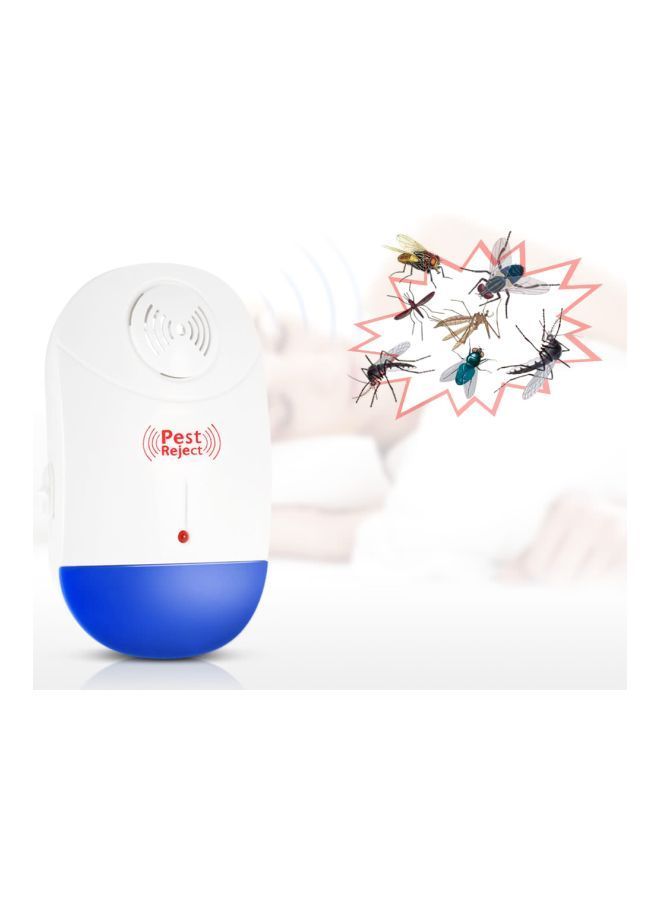 NIBEMINENT Electronic Ultrasonic Pest Repeller White/Red/Blue 18.5x6.2x13.5centimeter - Image 3