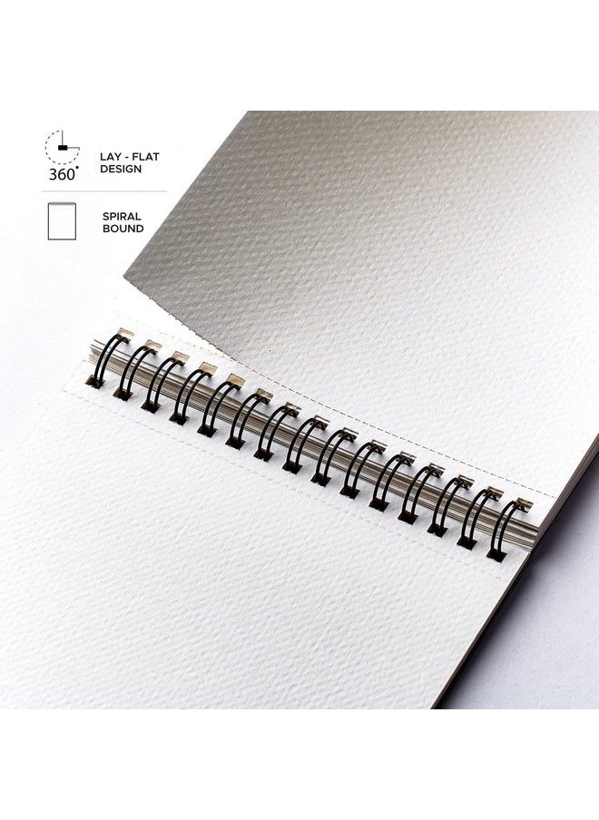 FACTOR NOTES Factor Notes Watercolour Book: A5, 300 GSM Paper, 24 Pages with Perforation, Wiro Bound (Wine Glass)  - Image 3