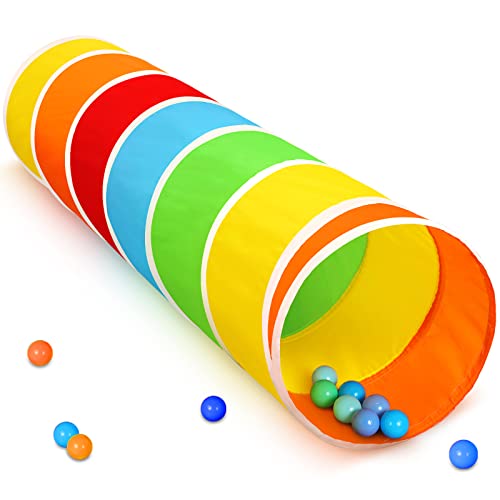 Moncoland Kids Play Tunnel Tent for Toddlers Colorful Pop Up Crawl Tunnel Toy for Baby or Pet with Breathable Mesh Collapsible Gift for Boy and Girl Play Tunnel Indoor and Outdoor Game - Image 1