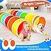 Moncoland Kids Play Tunnel Tent for Toddlers Colorful Pop Up Crawl Tunnel Toy for Baby or Pet with Breathable Mesh Collapsible Gift for Boy and Girl Play Tunnel Indoor and Outdoor Game - Image 4