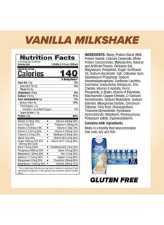 Pure Protein Vanilla Protein Shake, 30g Complete Protein, Vitamins A, C, D, and E plus Zinc to Support Immune Health, Ready to Drink and Keto-Friendly, 11oz Bottles, 12 Pack  - Image 3
