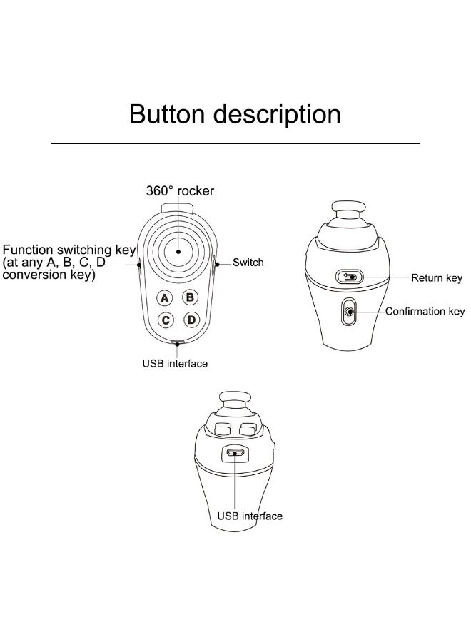 R1 Mini Ring Bluetooth Game Controller – Wireless Smart Remote for iOS/Android, Music Control, VR Compatibility, One-Touch Selfie Shutter, Compact Design for Phone, Tablet, and Media Playback  - Image 3