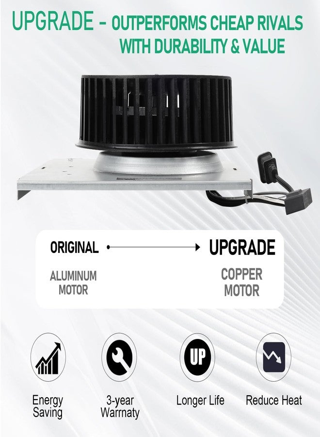 Motoasis 【Upgrade】 8663RP B Unit,Compatible with Nutone 8664RP B Unit 100CFM Fan 8664, 8664B, 8663, 8663B, 8663P, 8663DG, 8663F,8663RF,8663FL,6445,6445B,6445RP,3.5 Sone,9"x9", S97017706, S97017705 - Image 3