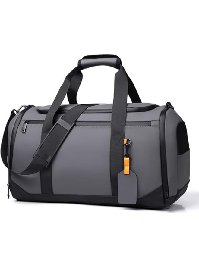 Arabest Gym Bags for Women & Men-30L Sturdy and Durable, Sports Duffle Bag for Travel Reinforced Smooth Zipper Carry On Duffel Bag for Weekender Waterproof Gym Accessories Personal Item Essentials Gray - Image 1