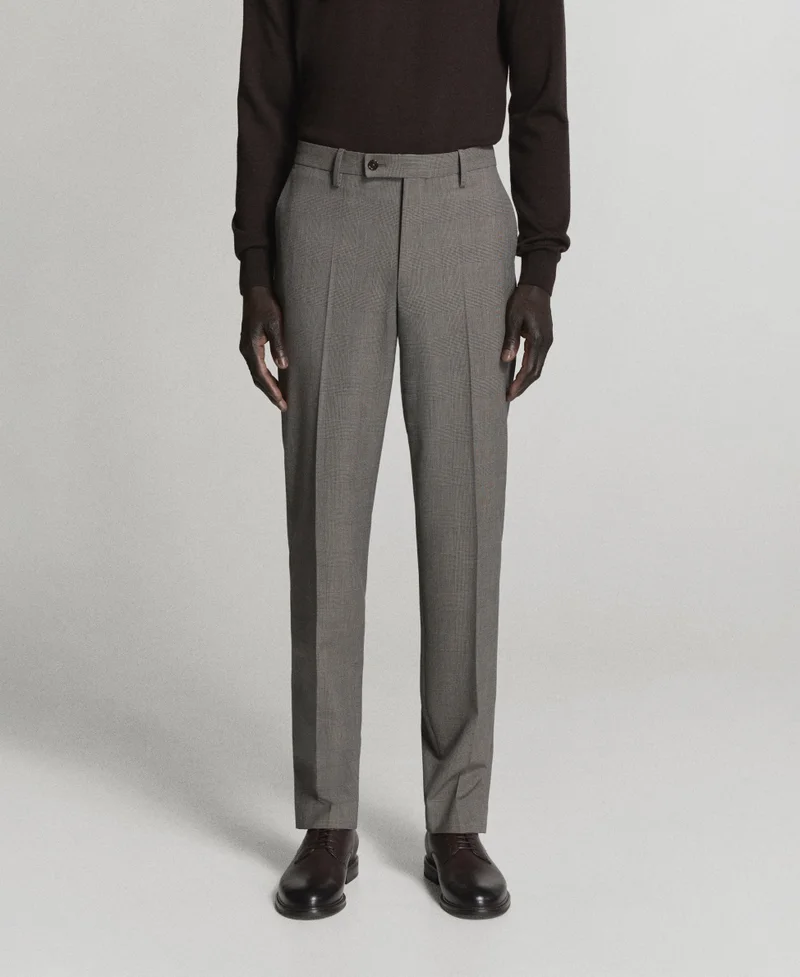Milan slim-fit suit trousers