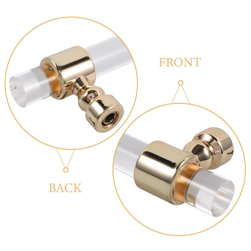 Acrylic Silver Kitchen Cabinet Door Handle 96mm Pulls For Drawer Wardrobe Furniture Hardware - Image 4