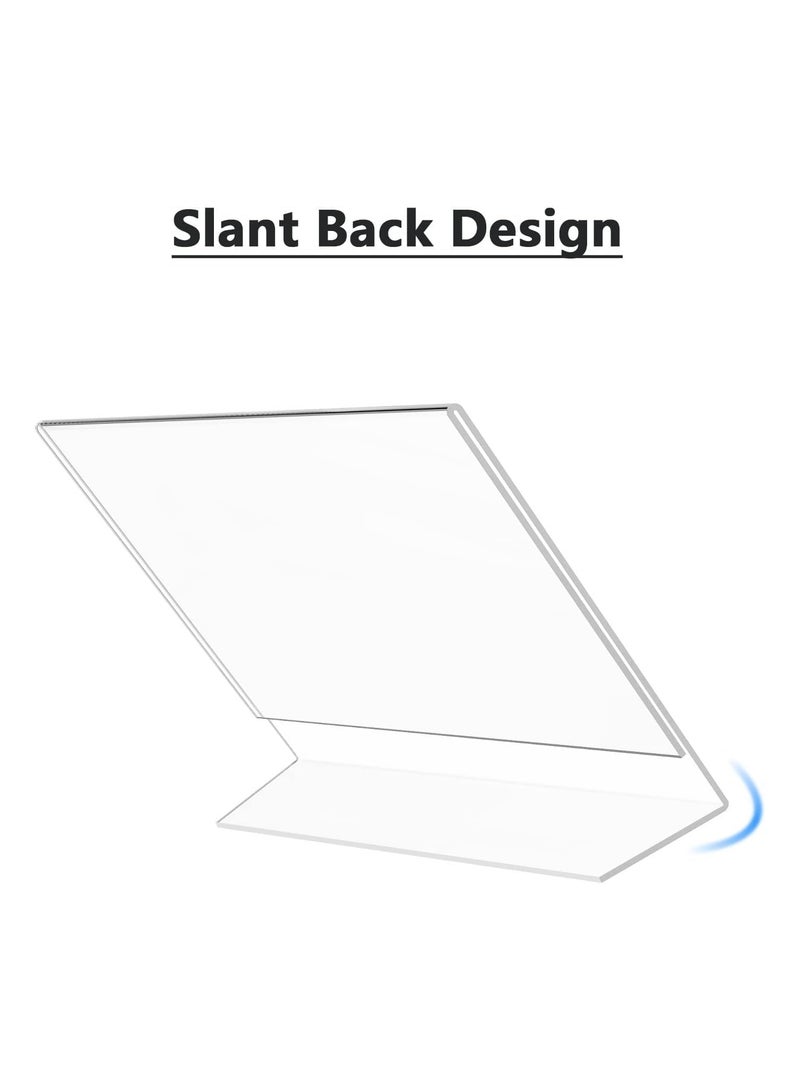 تي بي جي بي حامل عرض أكريليك وحامل لافتات ورقية/إطار صور أكريليك/حامل قائمة طعام (حامل كبير 4 بوصة × 6 بوصة) - عبوة من 4 قطع - Image 3