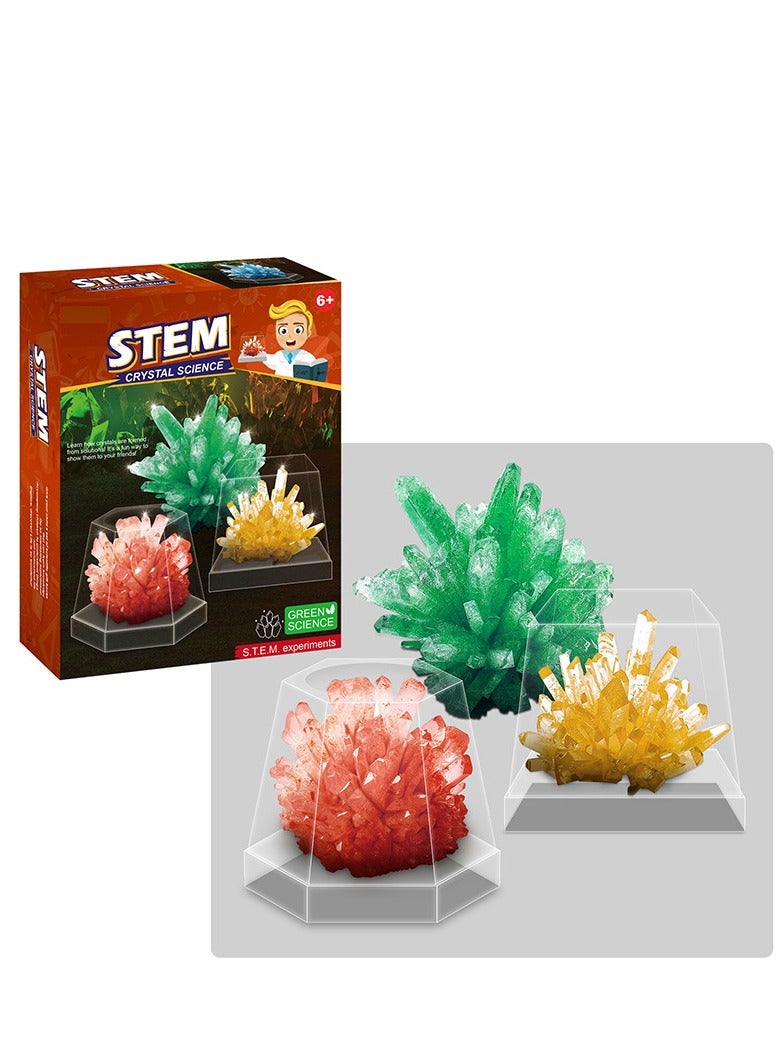 STEM Crystal Planting,Science and Physics home chemical lab Educational Game for kids and It is an educational game that helps focus, creativity,Children's DIY 8+ Years - Image 1