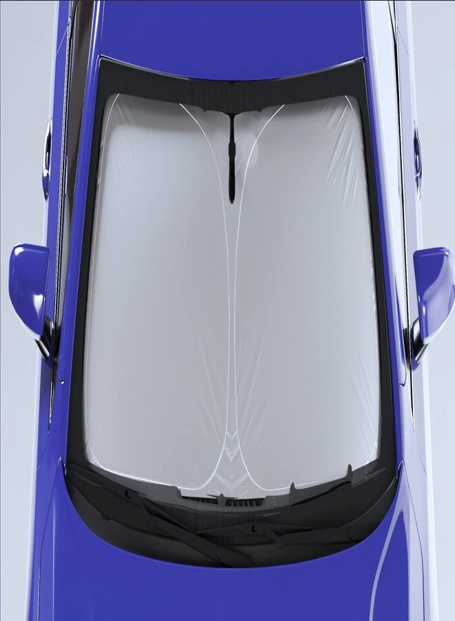 AutoTech Park Foldable Sunshade Compatible with 2016-2019 BMW 7 Series, UV Relfective and Easy Storage, Custom-fit Car Windshield Sun Shade - Image 4