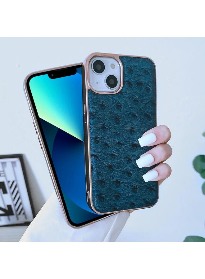 اس-توب جراب نانو من الجلد الطبيعي بتصميم جلد النعام لهاتف iPhone 14 - Image 4