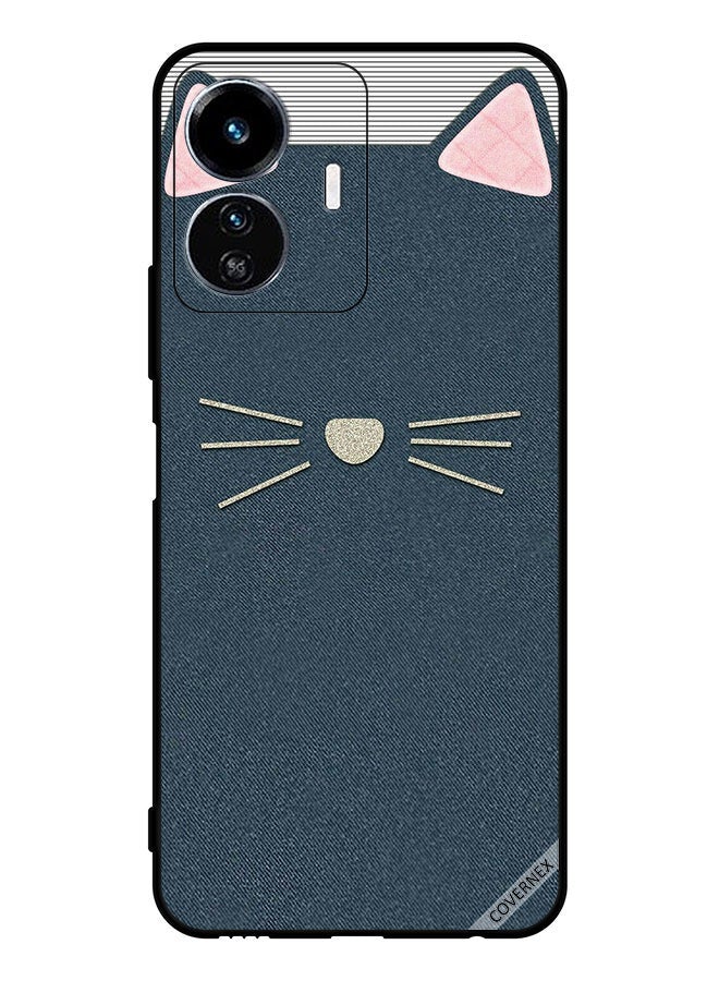 Covernex Protective Case Cover For vivo Y77e Cat Art Leather Pattern - Image 1