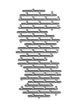 Brick Net Cutting Dies Metal Irregular Brick Net Die Cuts Grid Background Embossing Stencils Template for DIY Scrapbooking Album Decorative