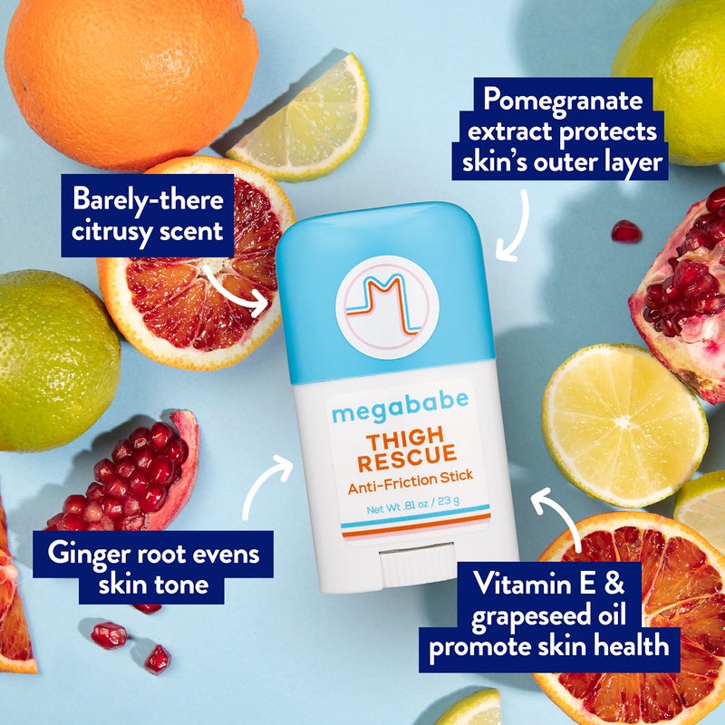 ميجا بابي Thigh Rescue Anti-Chafe Stick | Prevents skin chafe  irritation | Thighs, arms, bra-lines  more | 0.81 oz (Pack of 1) - Image 3