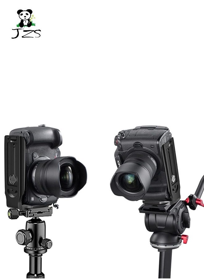 حامل كاميرا DSLR L لوحة تحرير سريعة التبديل عمودي أفقي حامل ثلاثي القوائم سريع التحرير