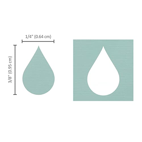 BiraBira Bira Tear Drop Punch, Droplets Shape, 3/8" Lever Action Craft Punch for Paper Crafting Scrapbooking - Image 2