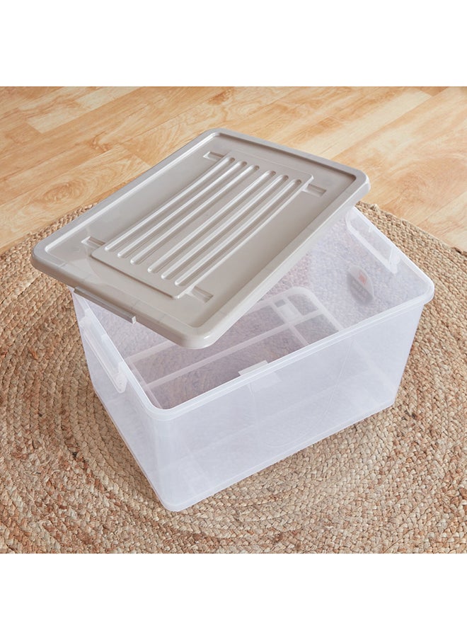 Home Box Juana Multipurpose Storage Box With Wheels And Lockable Lid 55 L  - Image 3
